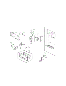 Dispenser Part parts for Kenmore Refrigerator 795.72069313 (79572069313, 795 72069313) from AppliancePartsPros.com