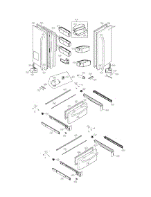 Door Parts parts for Kenmore Refrigerator 795.72183211 (79572183211, 795 72183211) from AppliancePartsPros.com