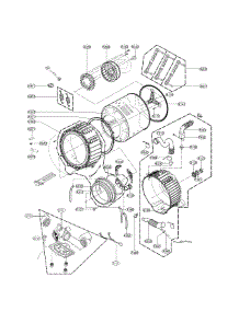 Drum And Tub Parts parts for Kenmore Washer 796.41483411 (79641483411, 796 41483411) from AppliancePartsPros.com