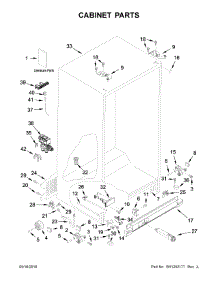 Cabinet Parts parts for Kenmore Refrigerator 106.51113711 (10651113711, 106 51113711) from AppliancePartsPros.com