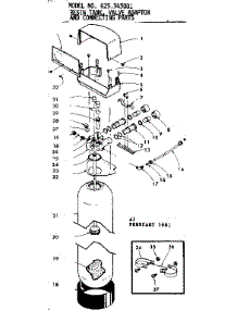 Resin Tank Valve Adaptor And Connecting Parts parts for Kenmore Water Softener 625.343001 (625343001, 625 343001) from AppliancePartsPros.com