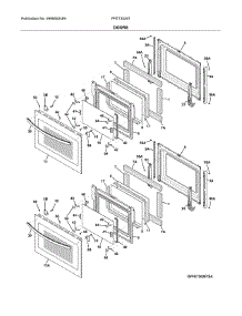 Doors parts for Frigidaire Wall Oven FFET3026TSB from AppliancePartsPros.com