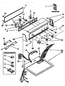 Top And Console parts for Kenmore Dryer 110.97578110 (11097578110, 110 97578110) from AppliancePartsPros.com