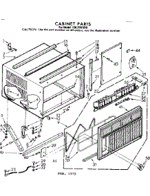 Cabinet Parts parts for Kenmore Heat Pump System 106.7791810 (1067791810, 106 7791810) from AppliancePartsPros.com