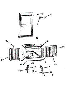 Window Installation parts for Kenmore Heat Pump System 253.8782595 (2538782595, 253 8782595) from AppliancePartsPros.com