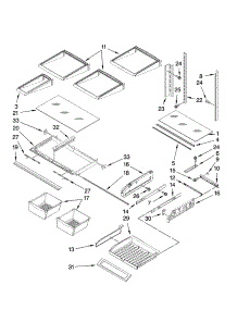 Shelf Parts parts for Kenmore Heater 9873 from AppliancePartsPros.com