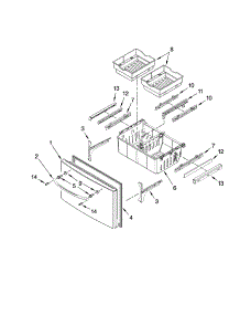 Freezer Door Parts parts for Kenmore Heater 9873 from AppliancePartsPros.com