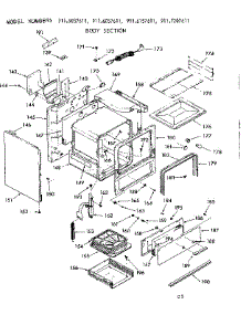 Body Section parts for Kenmore Range 911.6037611 (9116037611, 911 6037611) from AppliancePartsPros.com