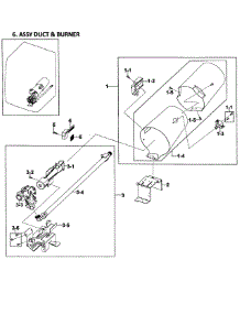 Heater Assy parts for Samsung Dryer DV419AGU/XAA-02 from AppliancePartsPros.com