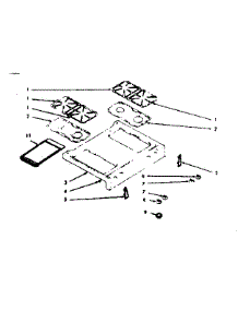 Main Top Section parts for Kenmore Range 103.7447041 (1037447041, 103 7447041) from AppliancePartsPros.com