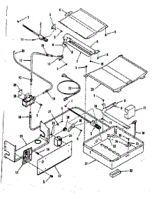 Broiler & Oven Burner Section parts for Kenmore Range 911.7328810 (9117328810, 911 7328810) from AppliancePartsPros.com