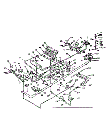 Burner Section parts for Kenmore Range 103.298070 (103298070, 103 298070) from AppliancePartsPros.com