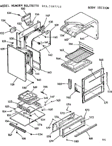 Body Section parts for Kenmore Range 103.7287710 (1037287710, 103 7287710) from AppliancePartsPros.com