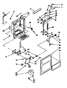 Dispenser Front parts for Kenmore Refrigerator 106.9500520 (1069500520, 106 9500520) from AppliancePartsPros.com