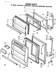 Door Parts parts for Kenmore Refrigerator 106.8615640 (1068615640, 106 8615640) from AppliancePartsPros.com