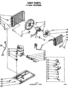 Unit Parts parts for Kenmore Room Air Conditioner 106.8720580 (1068720580, 106 8720580) from AppliancePartsPros.com