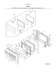 Doors parts for Kenmore Wall Oven 790.49613314 (79049613314, 790 49613314) from AppliancePartsPros.com