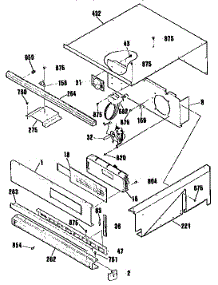 Control Panel Section parts for Kenmore Wall Oven 911.4703991 (9114703991, 911 4703991) from AppliancePartsPros.com