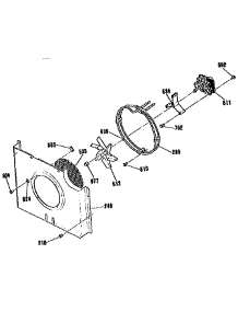 Fan Section parts for Kenmore Wall Oven 911.4703991 (9114703991, 911 4703991) from AppliancePartsPros.com