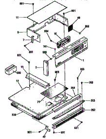 Control Section parts for Kenmore Wall Oven 911.30169690 (91130169690, 911 30169690) from AppliancePartsPros.com