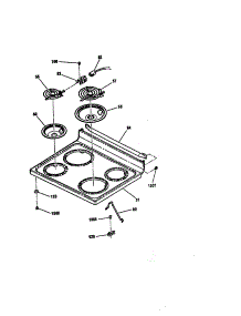 Maintop parts for Kenmore Range 911.92481990 (91192481990, 911 92481990) from AppliancePartsPros.com