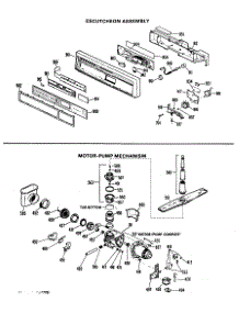 02 - Escutcheon Assembly parts for Ge Dishwasher HDA2000G04 from AppliancePartsPros.com