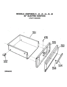 05 - 30`` Electric Ignition parts for Ge Range JGBP28GEJ2 from AppliancePartsPros.com