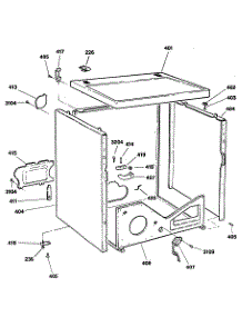 03 - Section3 parts for Ge Dryer DDE8509RCM from AppliancePartsPros.com