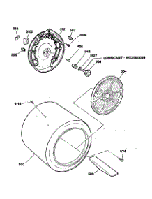04 - Section4 parts for Ge Dryer DDE8509RCM from AppliancePartsPros.com