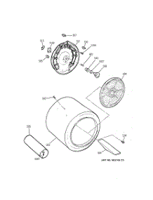 04 - Drum parts for Ge Dryer NWXR473GT5AB from AppliancePartsPros.com