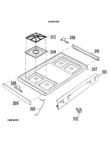 02 - 30`` Electric Ignition parts for Ge Range JGBP28GEL from AppliancePartsPros.com