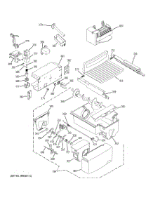06 - Ice Maker & Dispenser parts for Ge Refrigerator HSK27MGSACCC from AppliancePartsPros.com