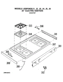 03 - 30`` Electric Ignition parts for Ge Range JGBP28GEJ3 from AppliancePartsPros.com