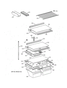 04 - Shelf Parts parts for Ge Refrigerator CTG25GAXERWW from AppliancePartsPros.com