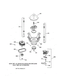 04 - Suspension, Pump & Drive Components parts for Ge Washer WPSQ4160T5AA from AppliancePartsPros.com