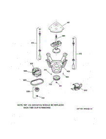 04 - Suspension, Pump & Drive Components parts for Ge Washer WBSR1060T5WW from AppliancePartsPros.com