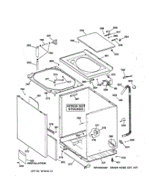 02 - Cabinet, Cover & Front Panel parts for Ge Washer WIST208JT5WW from AppliancePartsPros.com
