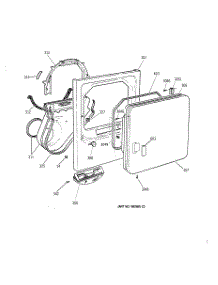 02 - Front Panel & Door parts for Ge Dryer DDC4500SJM from AppliancePartsPros.com
