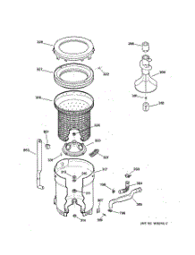 03 - Tub, Basket & Agitator parts for Ge Washer WPSF4170V0AA from AppliancePartsPros.com