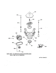 04 - Suspension, Pump & Drive Components parts for Ge Washer WLXR1020TAWB from AppliancePartsPros.com