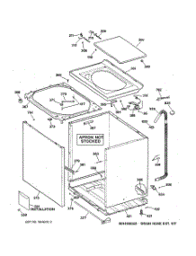 02 - Cabinet, Cover & Front Panel parts for Ge Washer VBSR1070T5WB from AppliancePartsPros.com