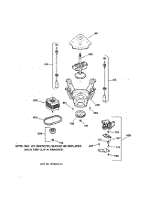 04 - Suspension, Pump & Drive Components parts for Ge Washer VISR309JT5AA from AppliancePartsPros.com