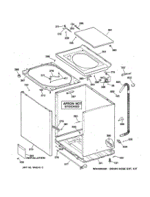 02 - Cabinet, Cover & Front Panel parts for Ge Washer VBSR1070T5WW from AppliancePartsPros.com