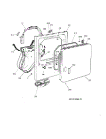 02 - Front Panel & Door parts for Ge Dryer NWXR473ET3WB from AppliancePartsPros.com