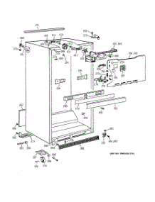 03 - Cabinet Parts parts for Ge Refrigerator CTG18GAXMRWW from AppliancePartsPros.com