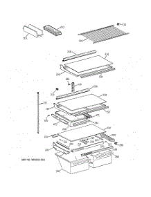 04 - Shelf Parts parts for Ge Refrigerator CTG21GAXHRWW from AppliancePartsPros.com