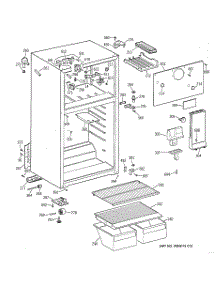 02 - Cabinet parts for Ge Refrigerator CTX14CYXLRWH from AppliancePartsPros.com