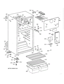 02 - Cabinet parts for Ge Refrigerator CTX16CYYDRWH from AppliancePartsPros.com