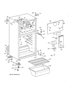 02 - Cabinet parts for Ge Refrigerator CTX18LYYDRWH from AppliancePartsPros.com