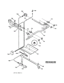 05 - Burner Parts parts for Ge Range RGB506EYAD from AppliancePartsPros.com